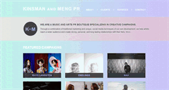 Desktop Screenshot of kinsmanandmeng.com